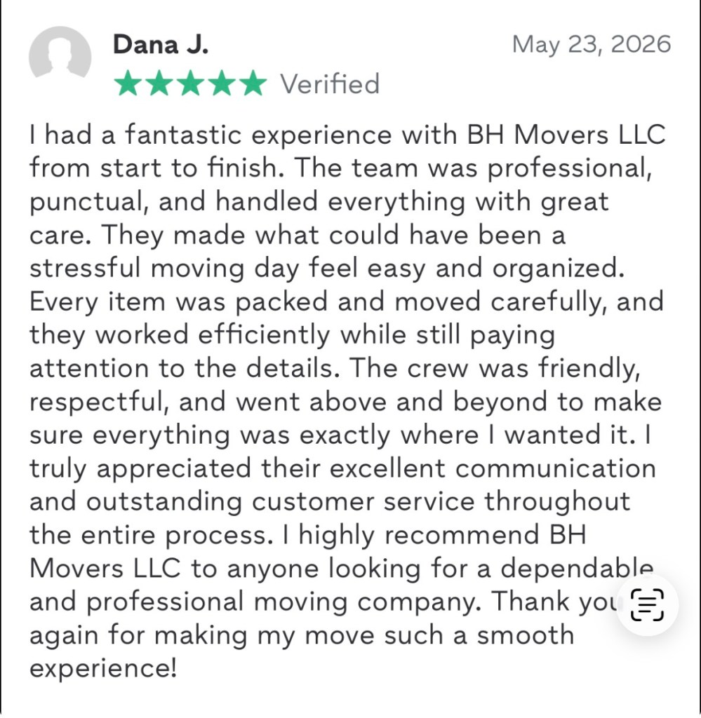 Customer review screenshot