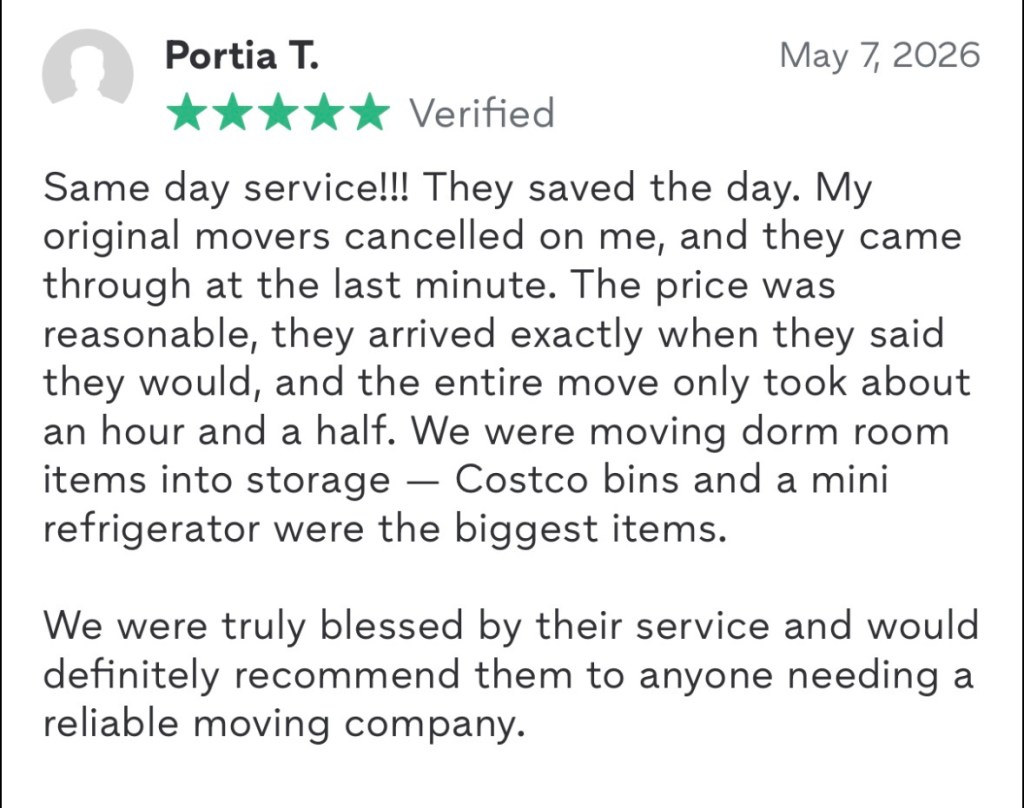 Customer review screenshot