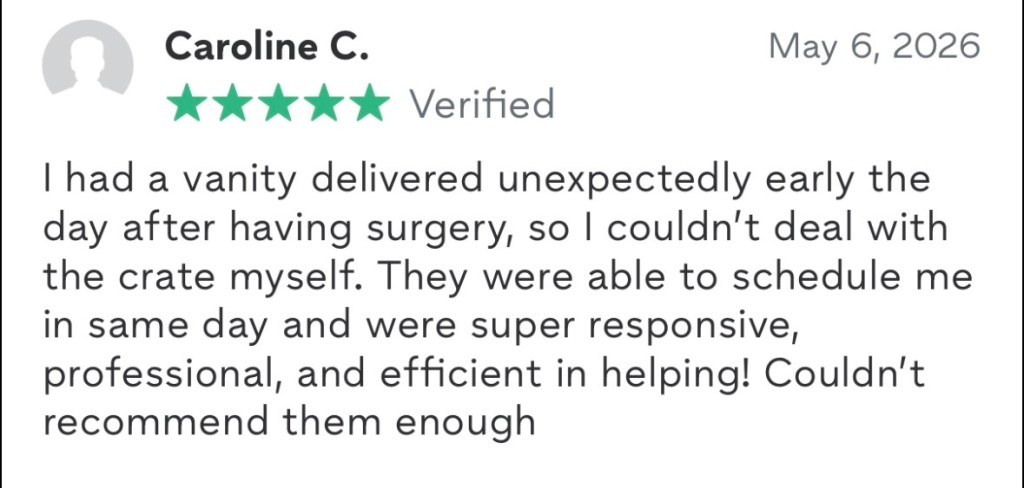 Customer review screenshot