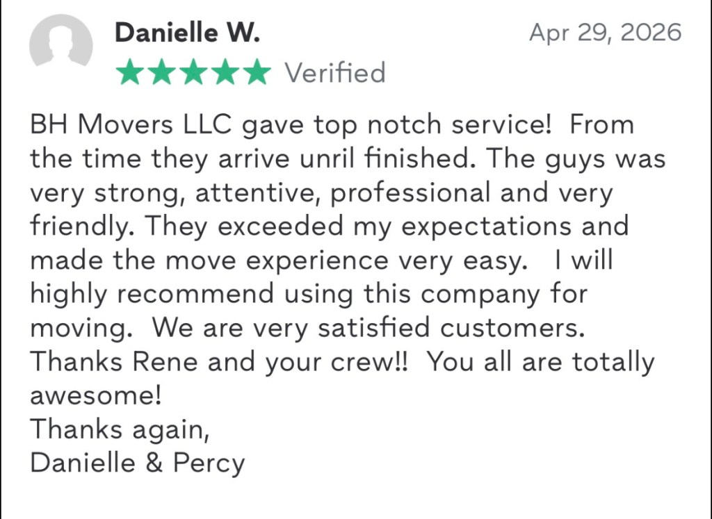 Customer review screenshot